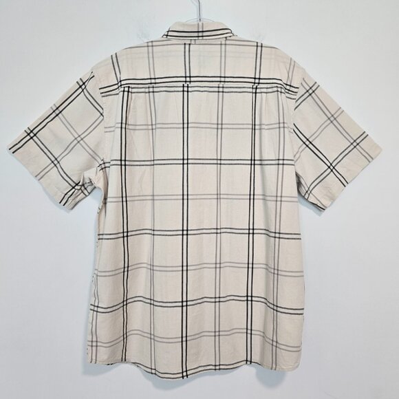 NWT Carhartt Plaid Button Down Shirts Mens Size L Cream - Picture 2 of 7